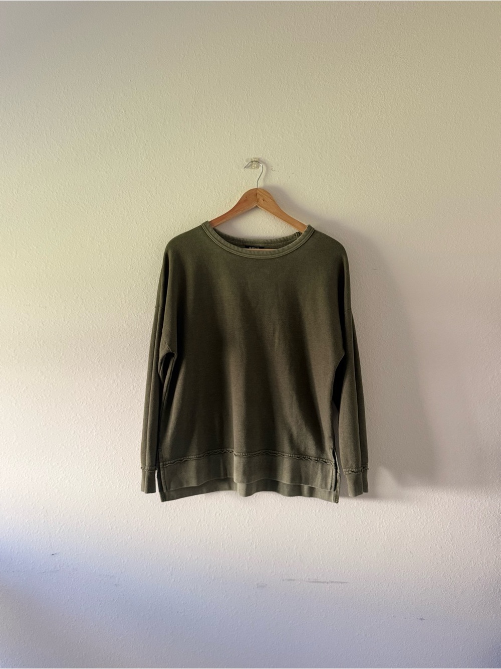 Buffalo David Bitton Olive Crewneck Sweatshirt
